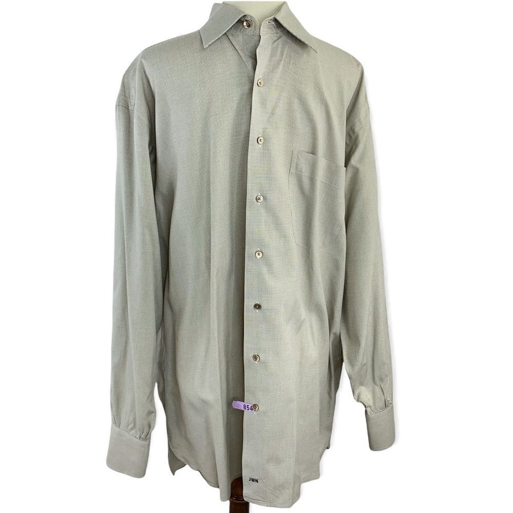 JOHN W NORDSTROM vintage tan dress shirt size 16, 33